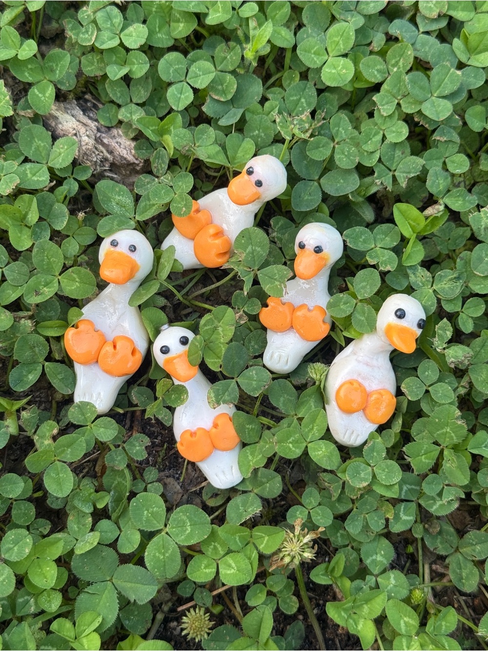 Handmade Mini Goose Figurine